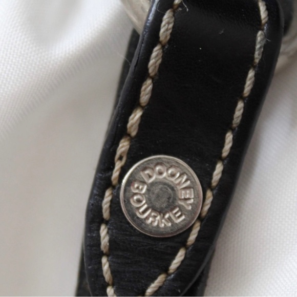 vintage dooney and bourke monogram canvas leather bucket bag made in usa - Picture 9 of 9